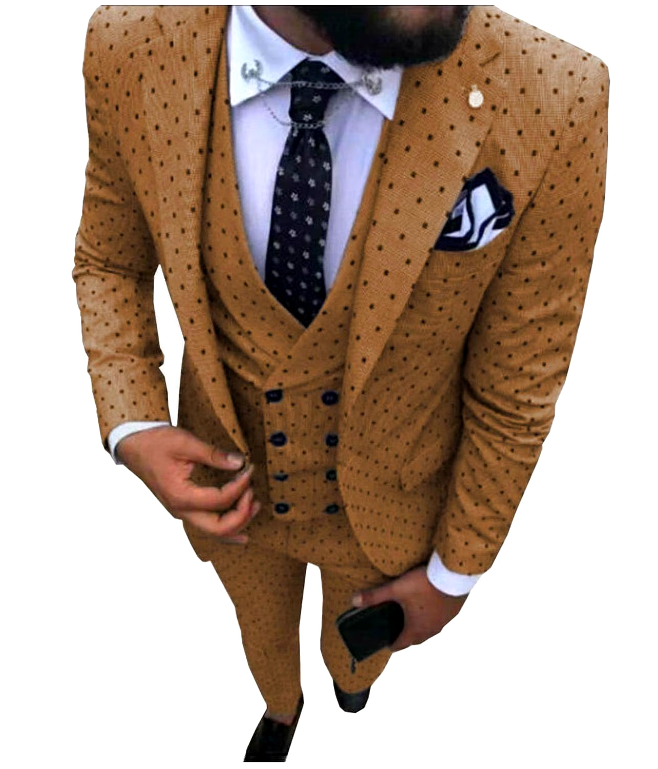 Men's Suits Three Pieces. Casual Commuter, Business Suits, Wedding Suits (Blazer+Vest+Pants)