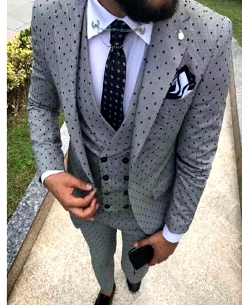 Men's Suits Three Pieces. Casual Commuter, Business Suits, Wedding Suits (Blazer+Vest+Pants)