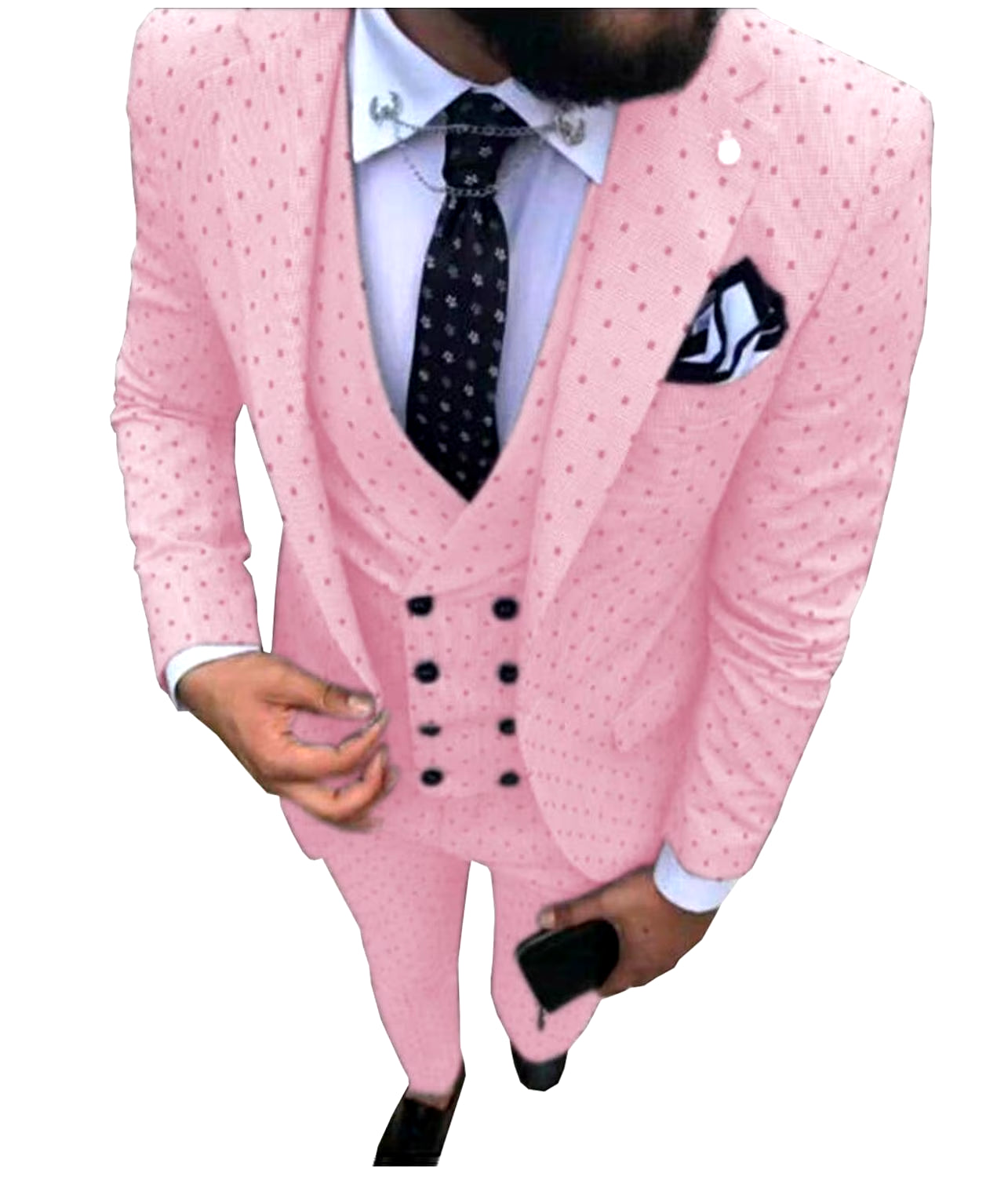 Men's Suits Three Pieces. Casual Commuter, Business Suits, Wedding Suits (Blazer+Vest+Pants)