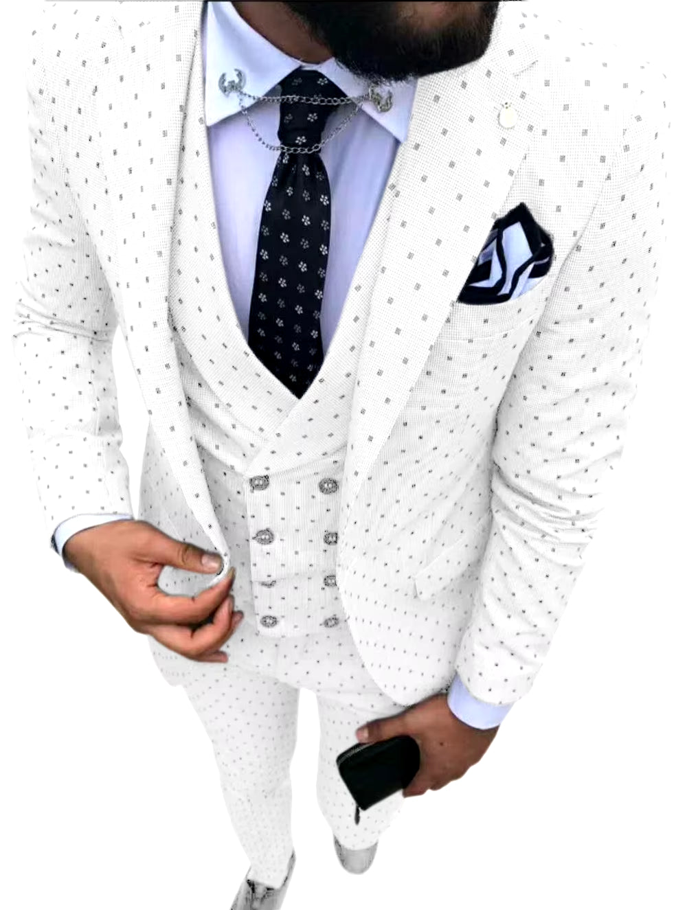 Men's Suits Three Pieces. Casual Commuter, Business Suits, Wedding Suits (Blazer+Vest+Pants)