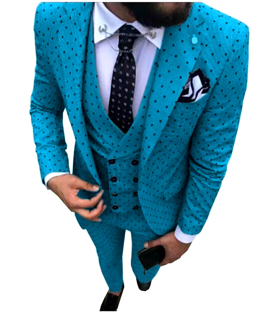 Men's Suits Three Pieces. Casual Commuter, Business Suits, Wedding Suits (Blazer+Vest+Pants)
