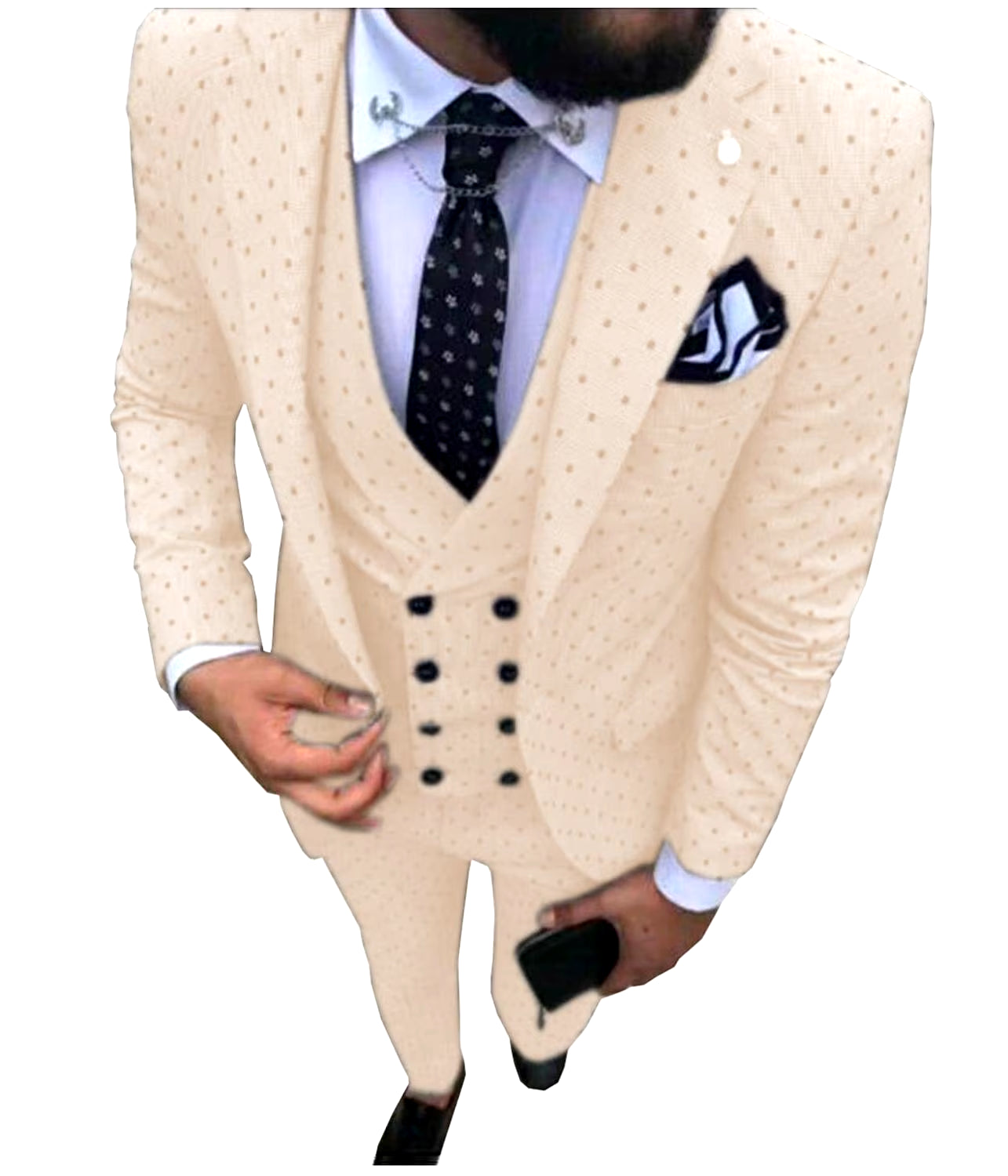 Men's Suits Three Pieces. Casual Commuter, Business Suits, Wedding Suits (Blazer+Vest+Pants)