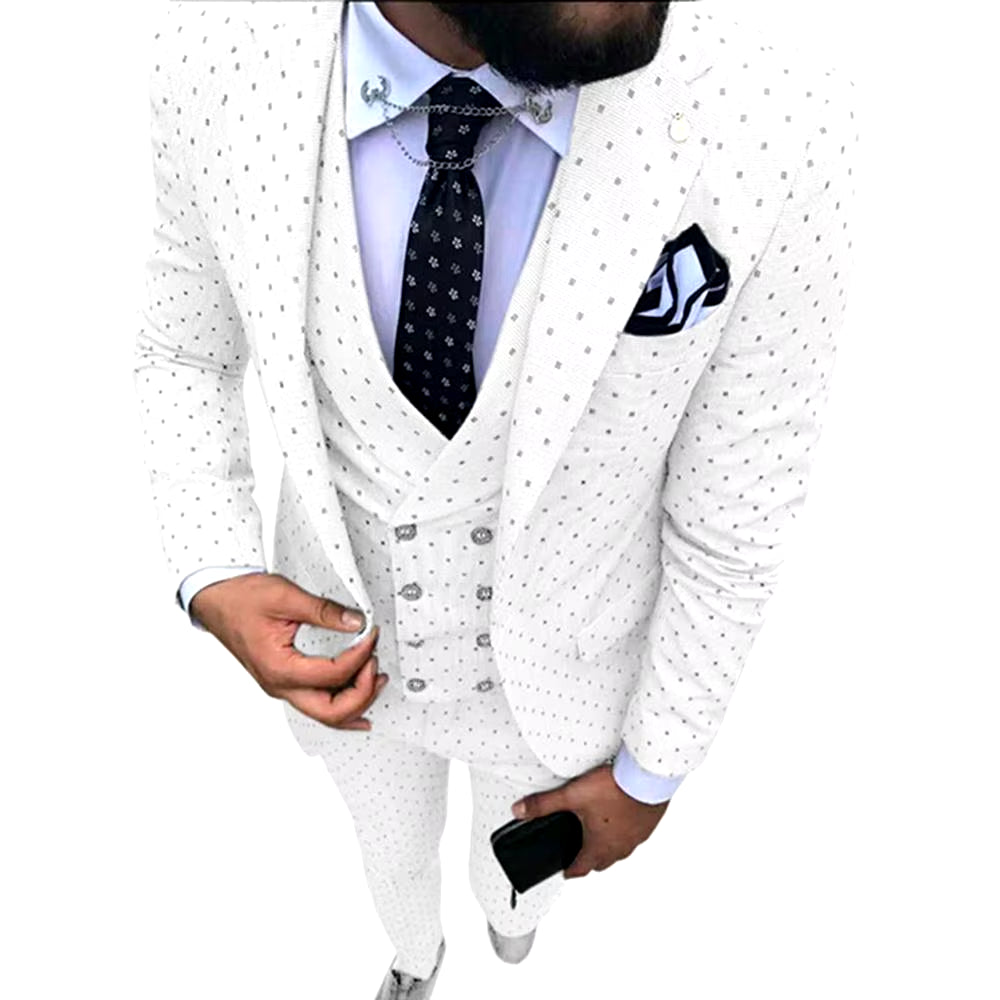 Men's Suits Three Pieces. Casual Commuter, Business Suits, Wedding Suits (Blazer+Vest+Pants)