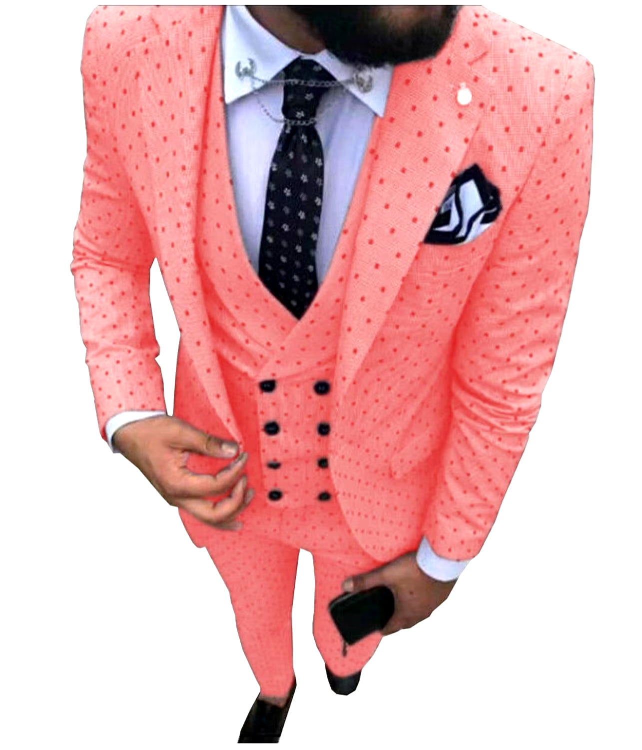 Men's Suits Three Pieces. Casual Commuter, Business Suits, Wedding Suits (Blazer+Vest+Pants)